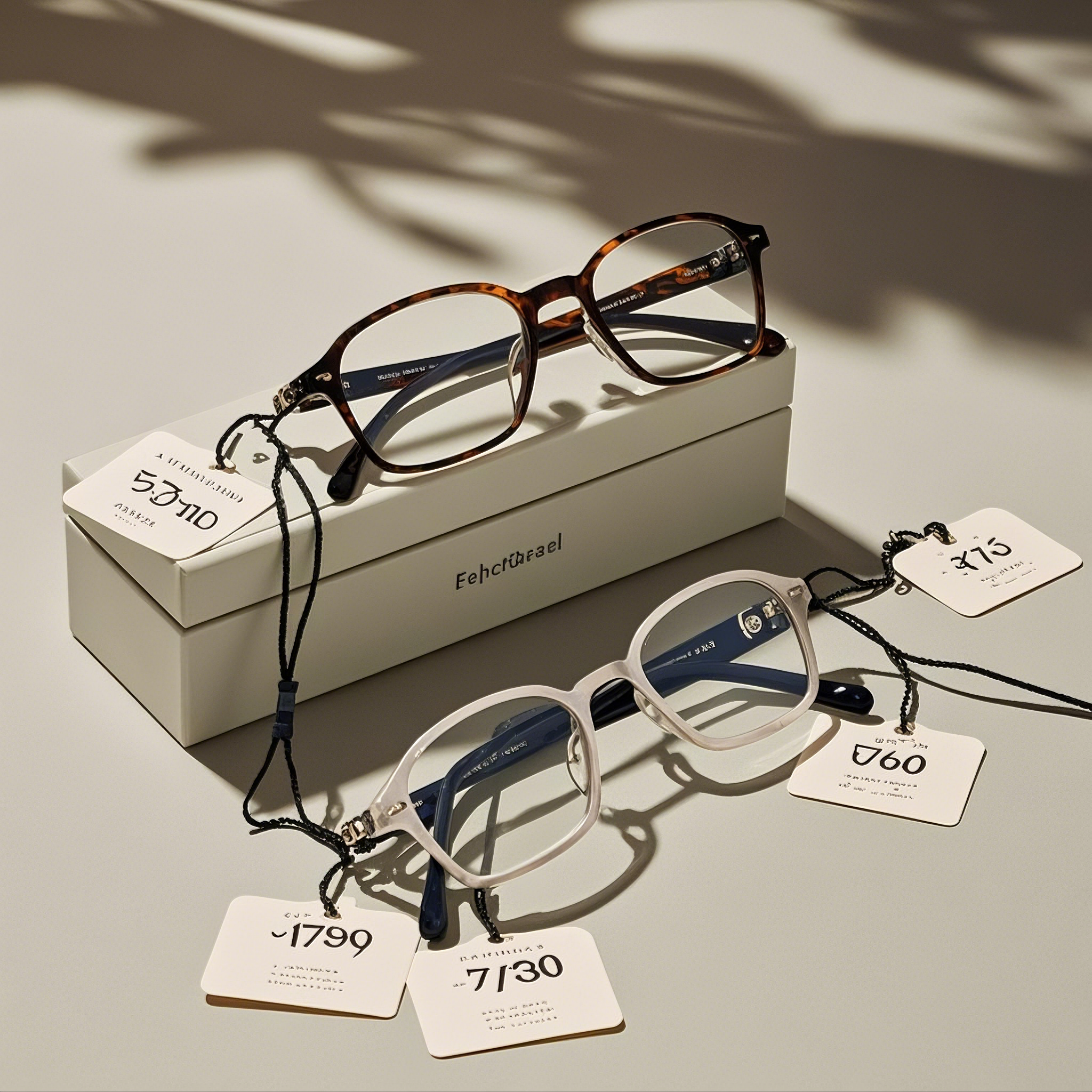 Glasses price tag
